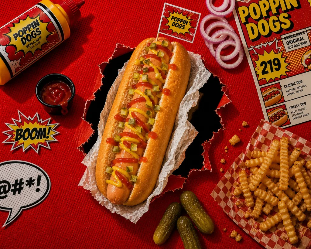 Classic comfort dog, Poppin' Dogs, restyled by Pleny